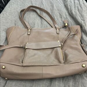 Kooba Taupe Leather Tote Bag